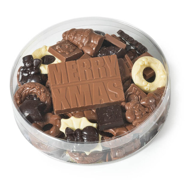 Transparant rondje kerst groot