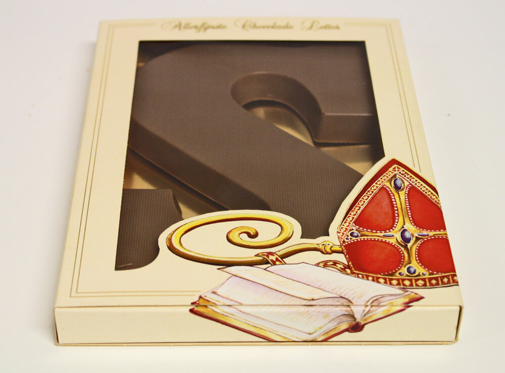 Chocoladeletter met logo