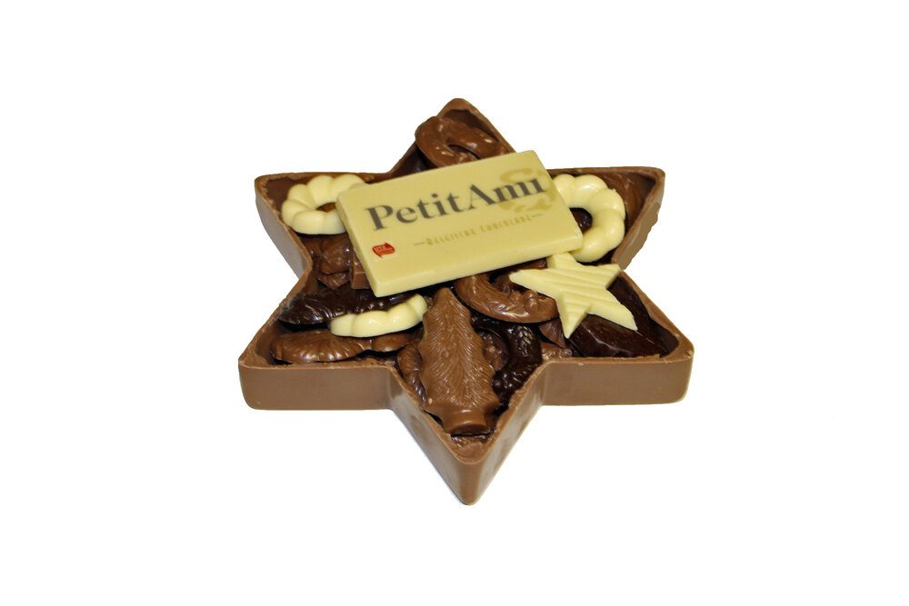 Chocolade kerst ster