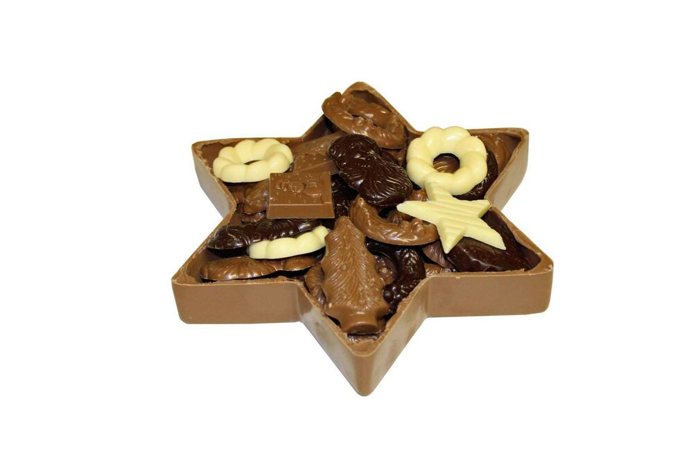Chocolade kerst ster