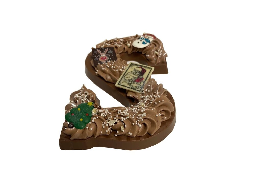 letter chocola kerst