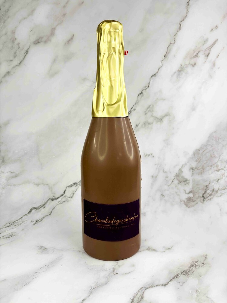 Chocolade champagne met logo