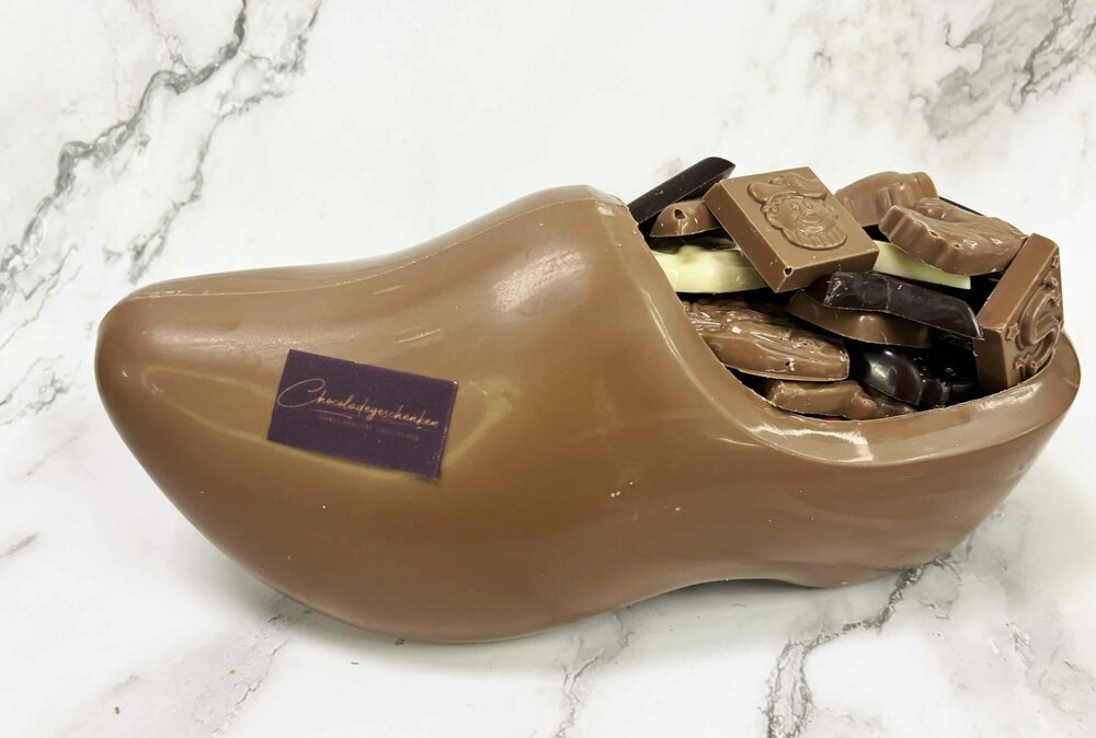 chocolade klomp met logo
