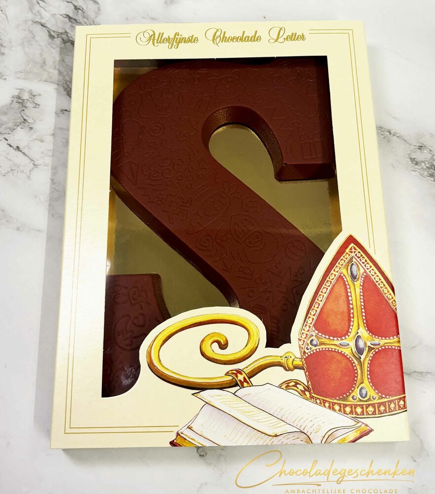 Chocoladeletter Deluxe gekleurd