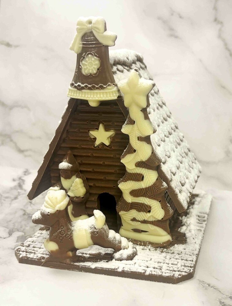 Chocolade kersthuisje