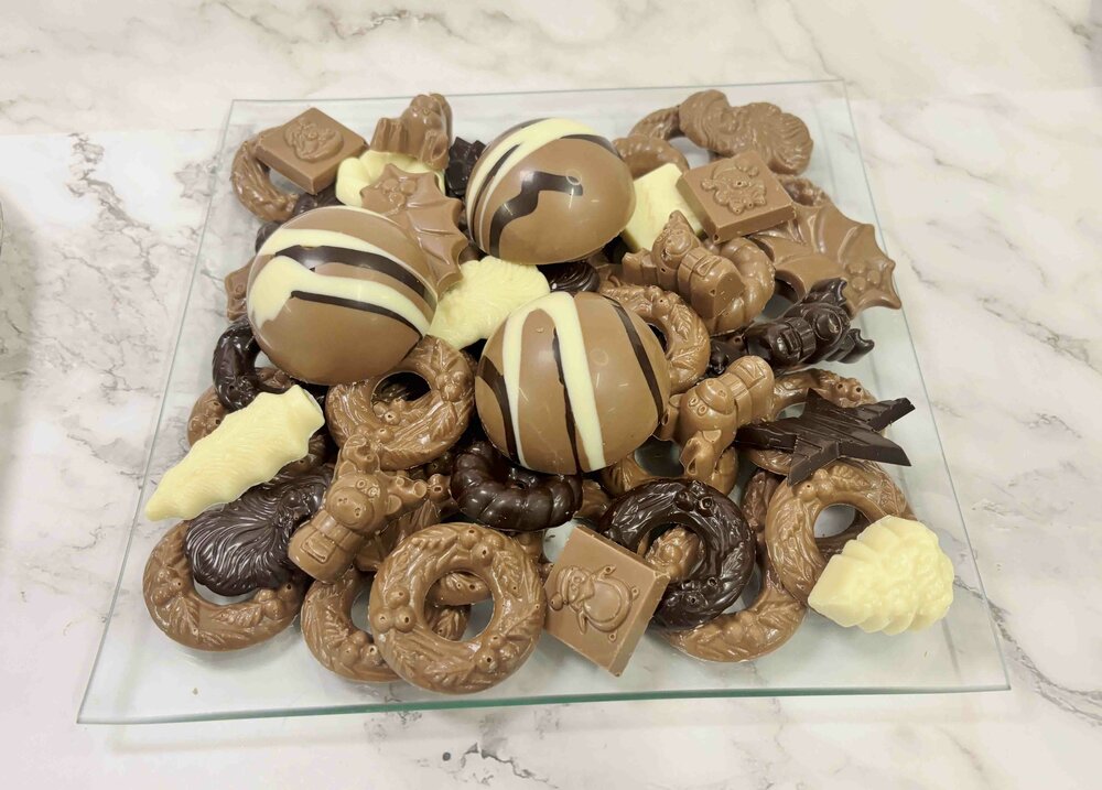 chocolade geschenk schaal