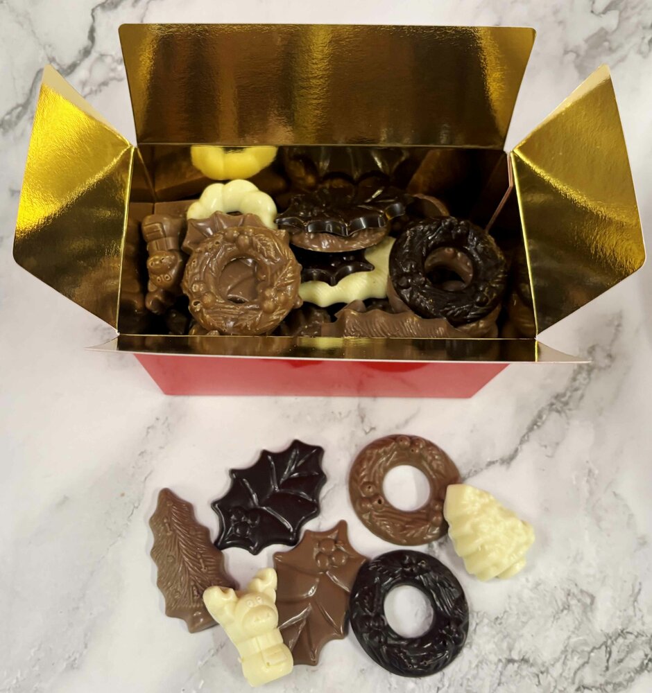 chocolade kerst doosje