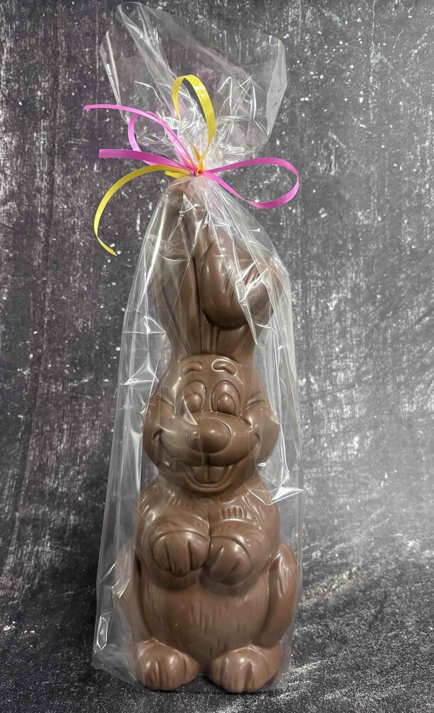 ingepakte chocolade paashaas