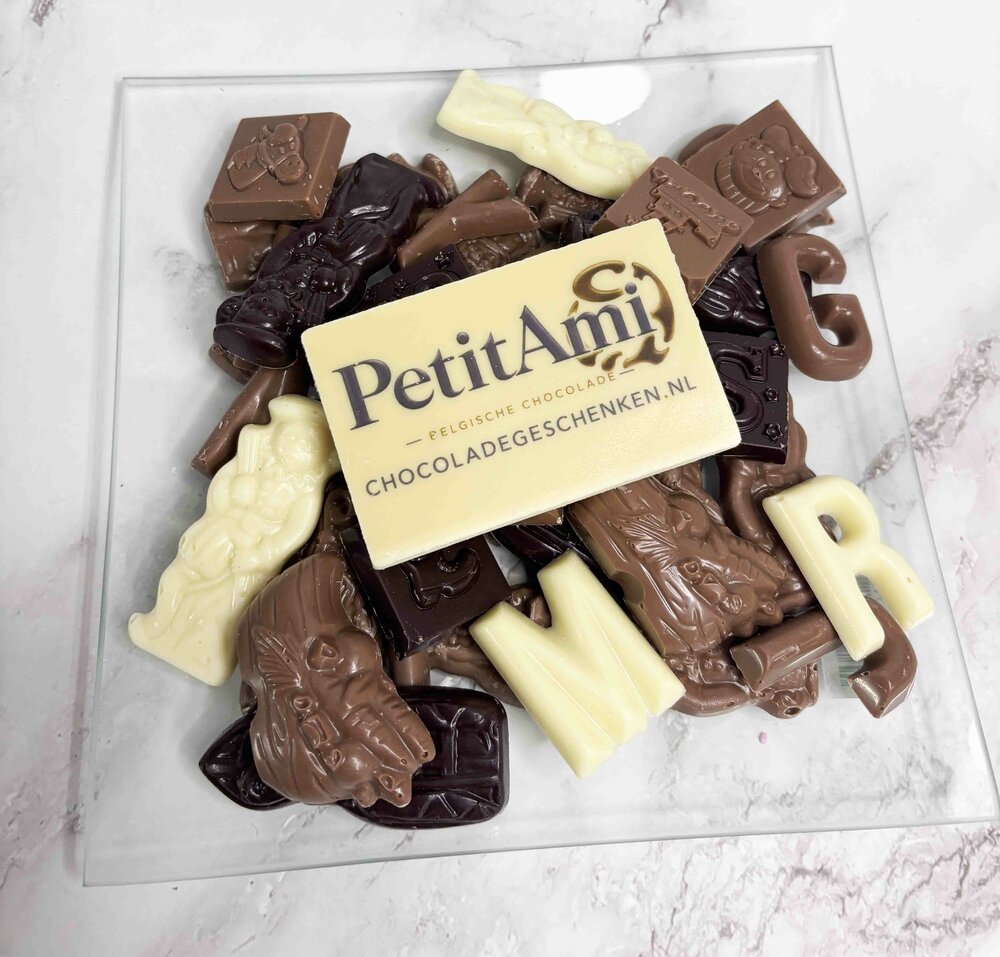 sinterklaas chocolade met bedrijfs logo