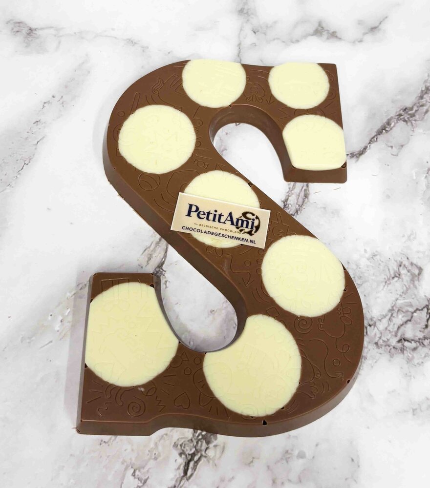 chocoladeletter-s-met-logo