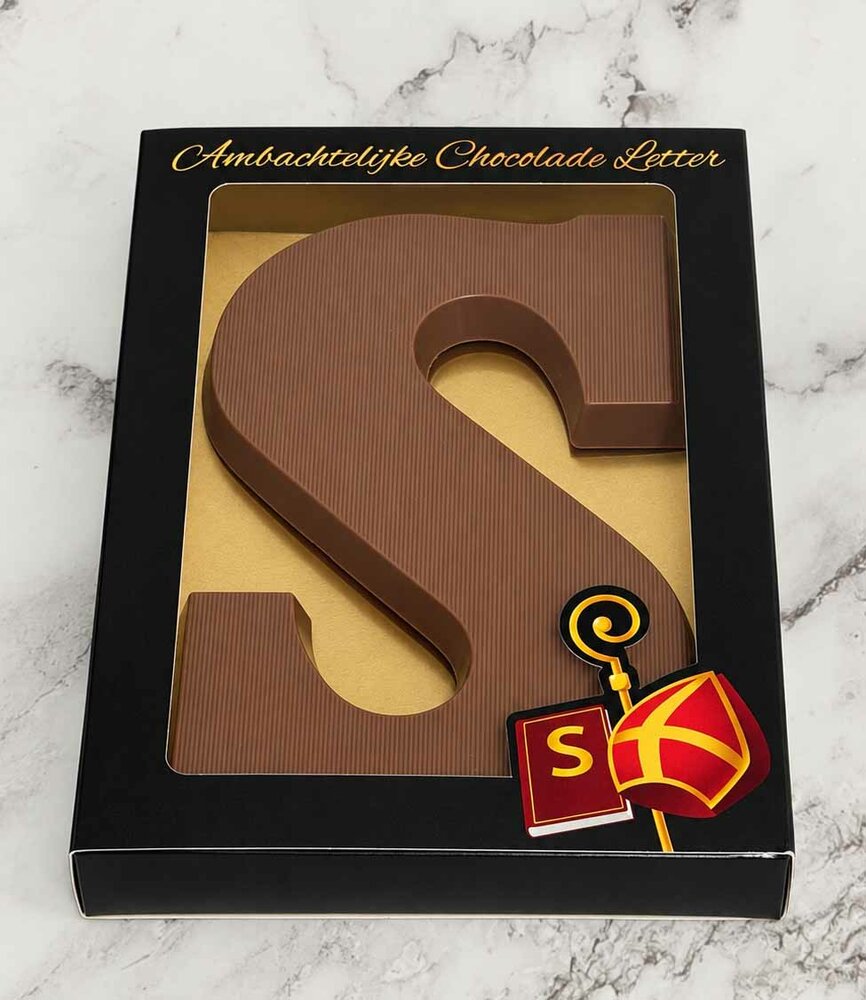 Ambachtelijke chocoladeletter