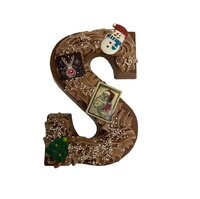 luxe chocoladeletter kerst