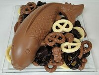 schaal floran met koi karper.