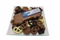 Chocolade vrachtwagen geschenk schaal
