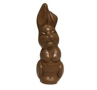 Chocolade haas Gerrit 37 cm in melkchocolade met luxe strik