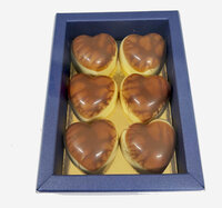 Geschenkverpakking chocolade hart caramel room