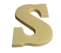 Chocoladeletter melk, puur en wit