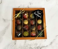 Gekleurde Kerst bonbons doos
