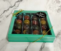 Gekleurde Kerst bonbons doos