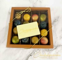 Gekleurde Kerst bonbons doos