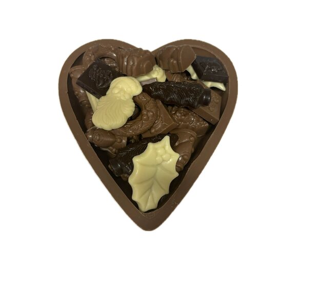 hart chocolade kerst