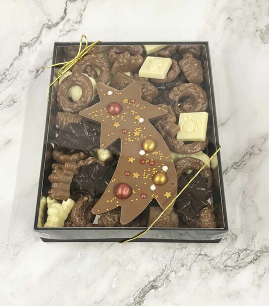 Chocolade giftbox vallende ster