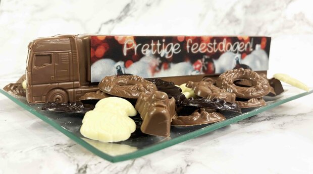 Chocola vrachtwagen geschenk