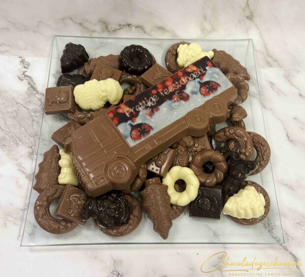 chocolade vrachtwagen geschenk kerst