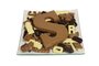 Sinterklaas chocolade schaal met chocoladeletter_